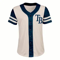 MLB Tampa Bay Rays Women's Antique White Jersey - XL