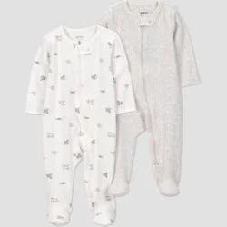 Carter's Just One You® Baby 2pk Animals Sleep N' Play - Gray 9M