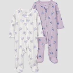 Carter's Just One You® Baby Girls' 2pk Print Mix Sleep N' Play - Purple 9M