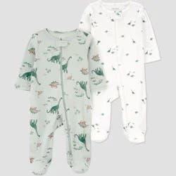 Carter's Just One You® Baby Boys' 2pk Dino Sleep N' Play - Green 9M