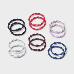 Twisted Hair Elastics with Bead - 12pk - All In Motion™: Hair Styling, Securing Hair, Rubber