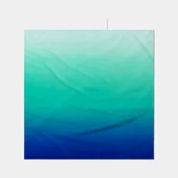 60"x60" Ombre Microfiber Beach Blanket with Snappable Strap Blue/Green - Sun Squad™