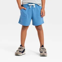 Toddler Boys' Pull-On Knit Shorts - Cat & Jack™ Blue 3T