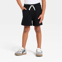 Toddler Boys' Pull-On Knit Shorts - Cat & Jack™ Black 18M