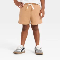 Toddler Boys' Pull-On Knit Shorts - Cat & Jack™ Beige 4T