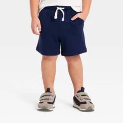 Toddler Boys' Pull-On Knit Shorts - Cat & Jack™ Navy Blue 3T