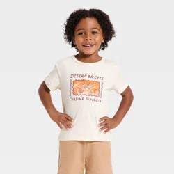 Toddler Boys' Short Sleeve Dessert Graphic T-Shirt - Cat & Jack™ Beige 4T