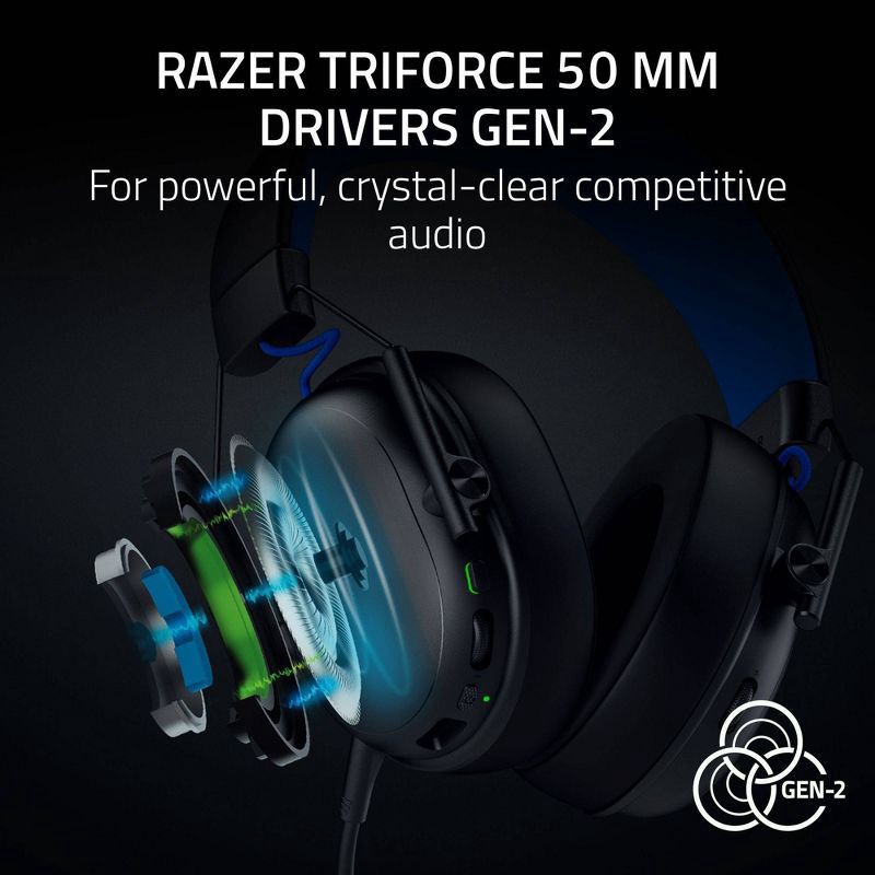 slide 2 of 8, Razer BlackShark V3 X HyperSpeed Headset for PlayStation, 1 ct