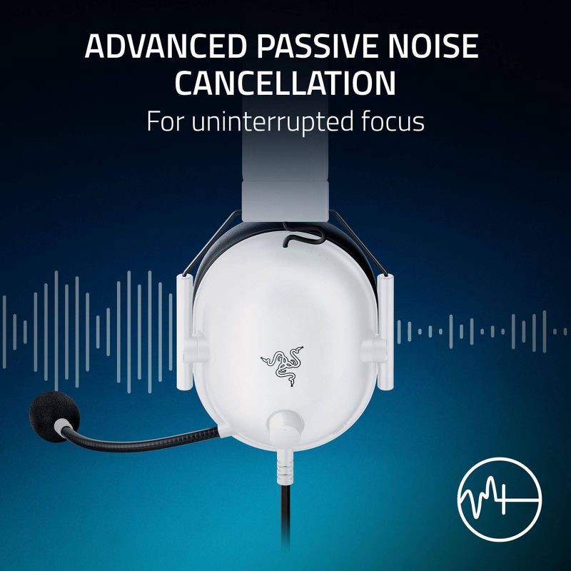 slide 4 of 11, Razer BlackShark V2 X Headset for PlayStation - White, 1 ct