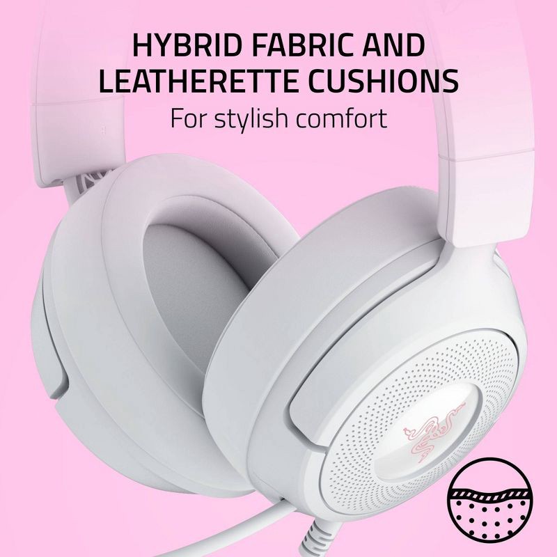 slide 7 of 11, Razer Kraken Kitty V3 X Wired Headset for Gaming - White, 1 ct