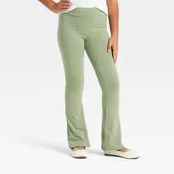 Girls' Flare Leggings - Cat & Jack™ Green S