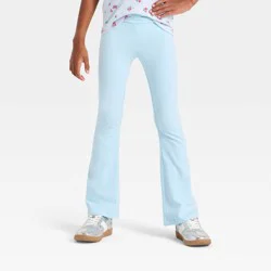 Girls' Flare Leggings - Cat & Jack™ Light Blue L