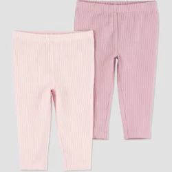Carter's Just One You® Baby Girls' 2pk Pants - Pink 9M