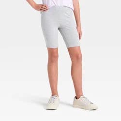 Girls' Bike Shorts - Cat & Jack™ Heather Gray L