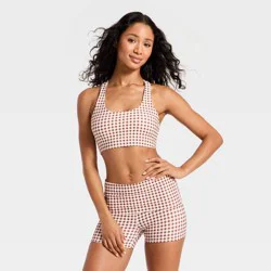 Women's T-Back Sports Bra - JoyLab™ Brown M