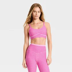Women's Piped Sports Bra - JoyLab™ Pink XL