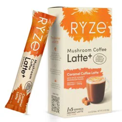 RYZE Caramel Mushroom Coffee Latte sticks - 2.3oz/5ct