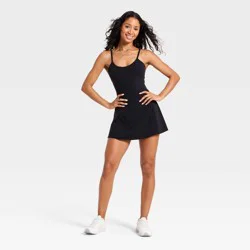 Women's Cinch Back Active Dress - JoyLab™ Black M