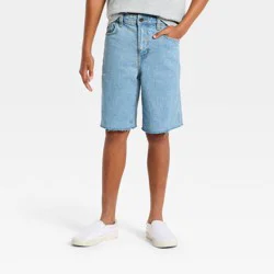Boys' Loose Jorts - art class™ Medium Wash S