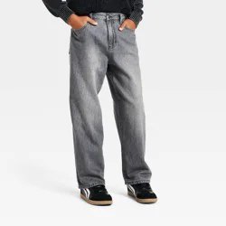 Boys' Baggy Jeans - art class™ Gray Wash 6