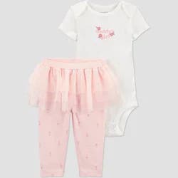 Carter's Just One You® Baby Girls' 2pc Daddy's Girl Top and Pants Set - 3M