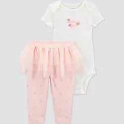 Carter's Just One You® Baby Girls' 2pc Daddy's Girl Top and Pants Set - 6M