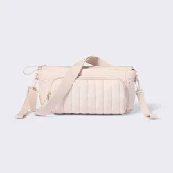 Stroller Organizer with Strap Solid Shoulder Diaper Bag - Tan - Cloud Island™