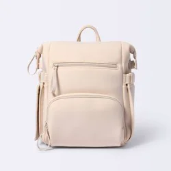 Mini Boxy Solid Backpack Diaper Bag - Tan - Cloud Island™
