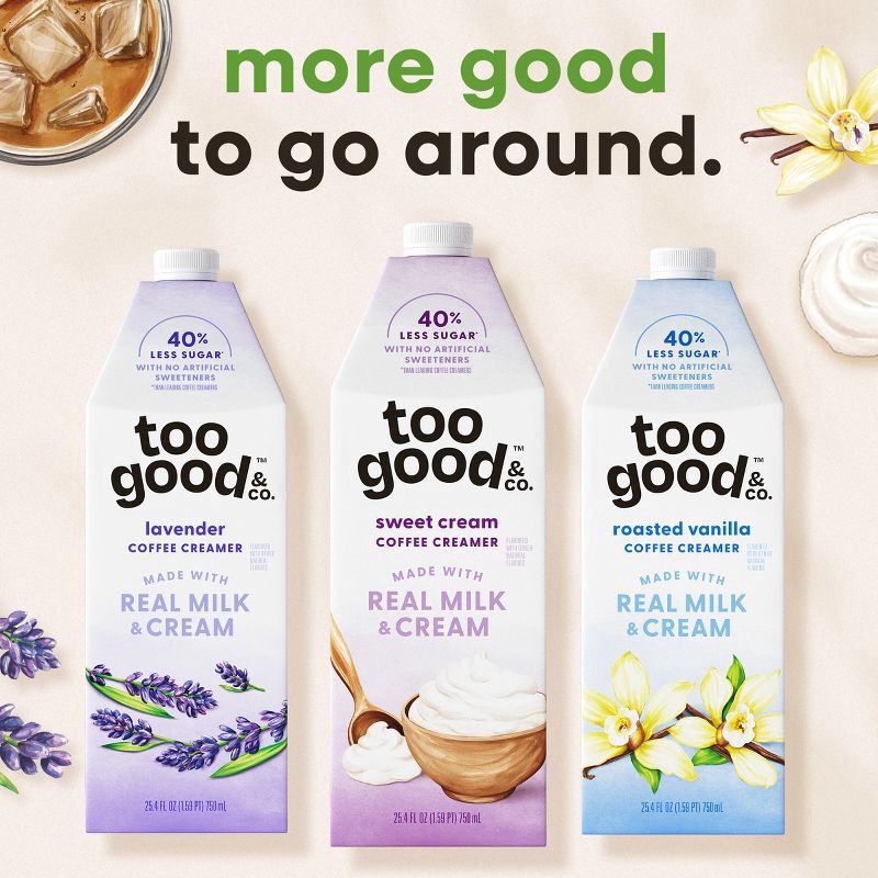 slide 7 of 12, Too Good & Co. Lavender Coffee Creamer - 25.4oz, 25.4 oz