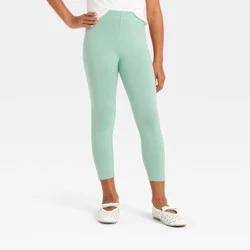 Girls' Capri Leggings - Cat & Jack™ Mint Green S