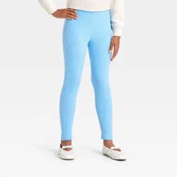 Girls' Ribbed Leggings - Cat & Jack™ Blue M