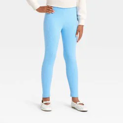 Girls' Ribbed Leggings - Cat & Jack™ Blue XL