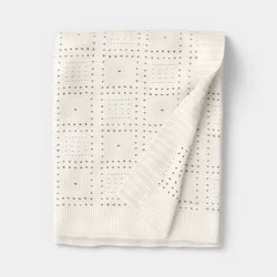 Knit Throw Blanket Ivory - Threshold™