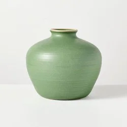 Hearth & Hand with Magnolia 5.5" Ceramic Vase Green - Hearth & Hand™ with Magnolia