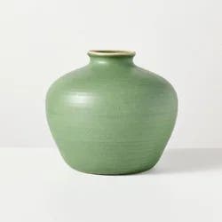 Hearth & Hand with Magnolia 5.5" Ceramic Vase Green - Hearth & Hand™ with Magnolia