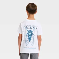 Boys' Short Sleeve Bug Graphic T-Shirt - Cat & Jack™ White M