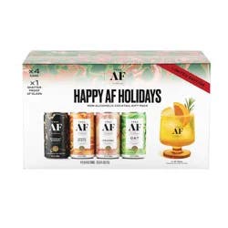 Free AF Non-Alcoholic Limited Edition Holiday Gift Pack Set - 4pk/8.4 fl oz Cans