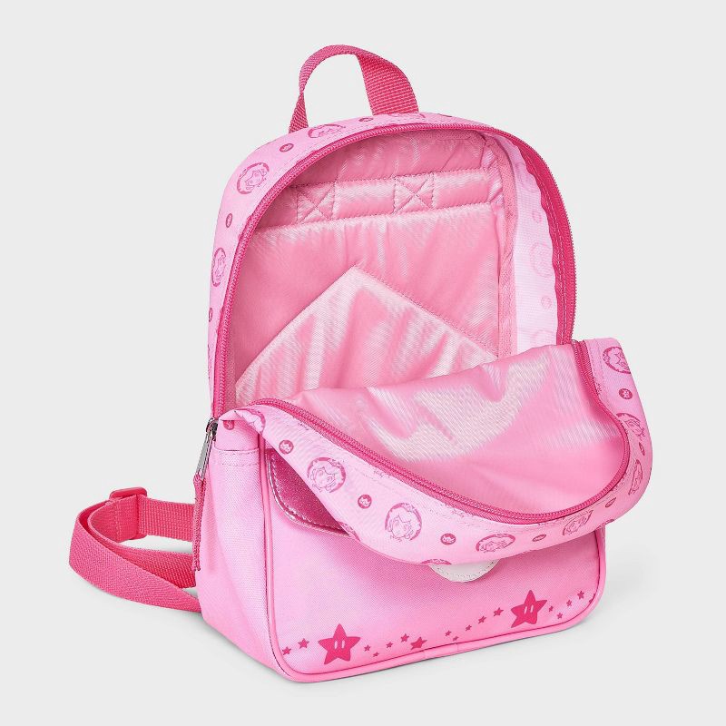 slide 3 of 4, Girls' Princess Peach Mini Backpack - Pink, 1 ct