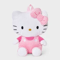 Sanrio Girls' Hello Kitty Corduroy Plush Backpack - Pink