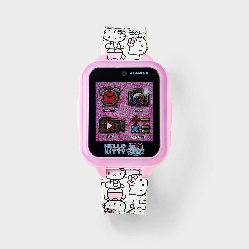 slide 1 of 3, Girls' Hello Kitty Light Up Interactive Smartwatch - PInk, 1 ct