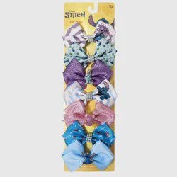 Disney Girls' Lilo & Stitch 7pk Bow Set - Blue