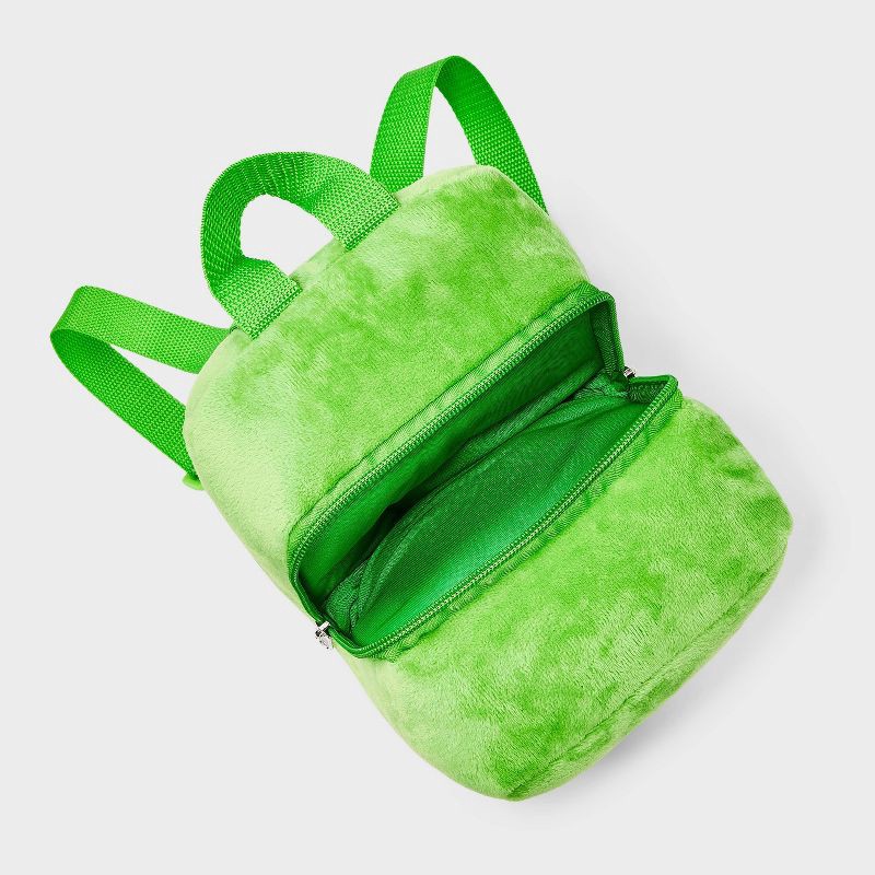 slide 3 of 4, Boys' Minecraft Creeper Plush Backpack - Green, 1 ct