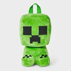 Boys' Minecraft Creeper Plush Backpack - Green