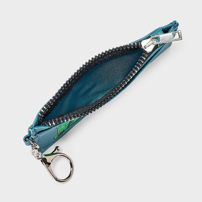 slide 3 of 5, Boys' Minecraft Creeper Zip Wallet - Blue, 1 ct