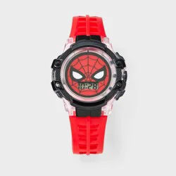 Boys' Spider-Man Flashing LCD Watch - Red