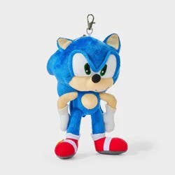 Sonic the Hedgehog Boys' Sonic Plush Bag Charm - Blue