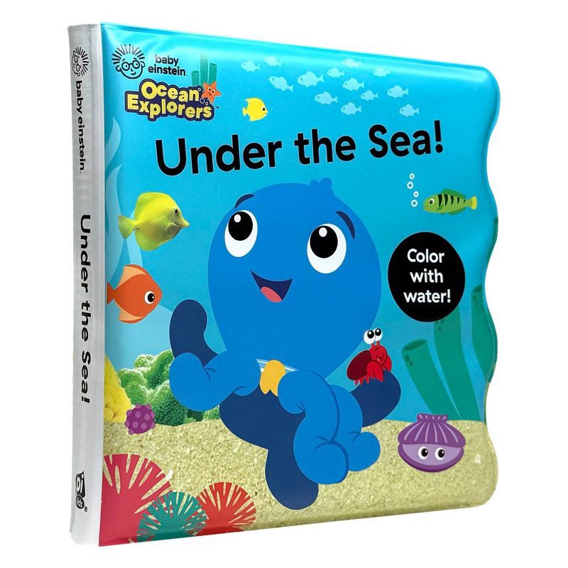 slide 2 of 7, Baby Einstein Under the Sea! Color Change Waterproof Bath Book, 1 ct
