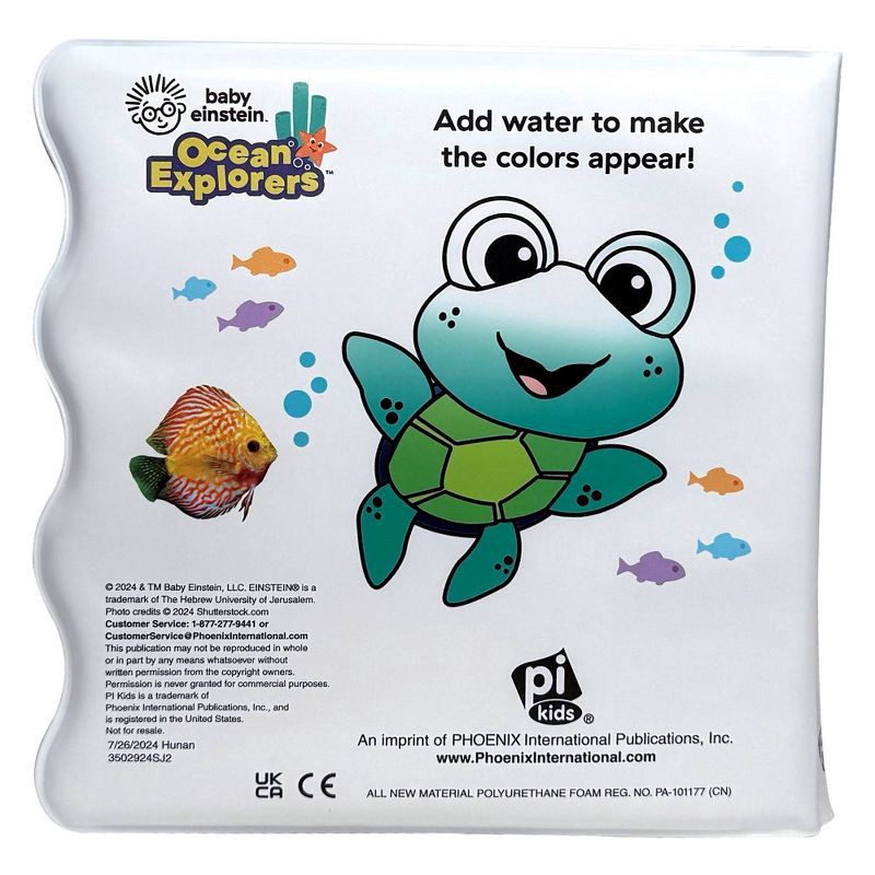 slide 6 of 7, Baby Einstein Under the Sea! Color Change Waterproof Bath Book, 1 ct