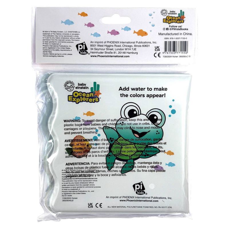 slide 7 of 7, Baby Einstein Under the Sea! Color Change Waterproof Bath Book, 1 ct