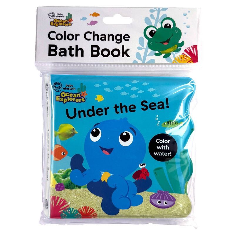 slide 1 of 7, Baby Einstein Under the Sea! Color Change Waterproof Bath Book, 1 ct